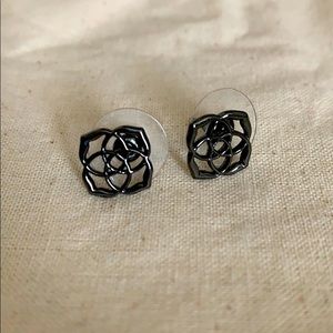 Kendra Scott Gunmetal Studs